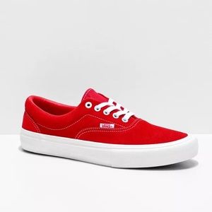 NEW Vans Era Pro Suede Red White